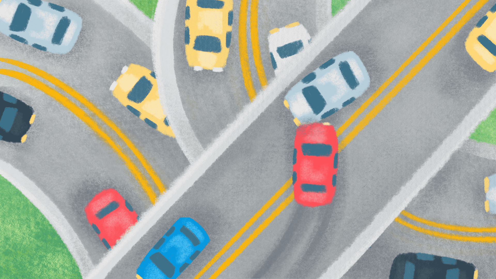 cars on highway