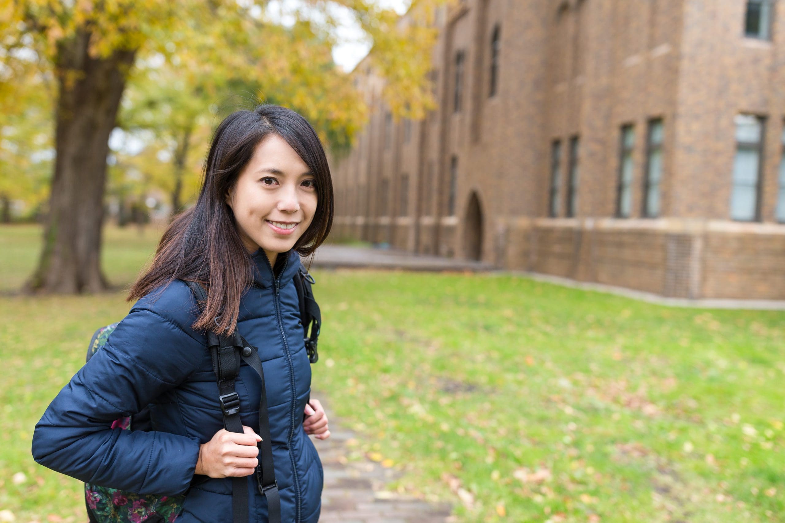 Woman in university